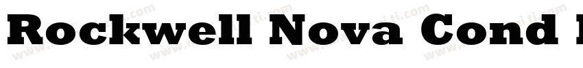 Rockwell Nova Cond Bold字体转换